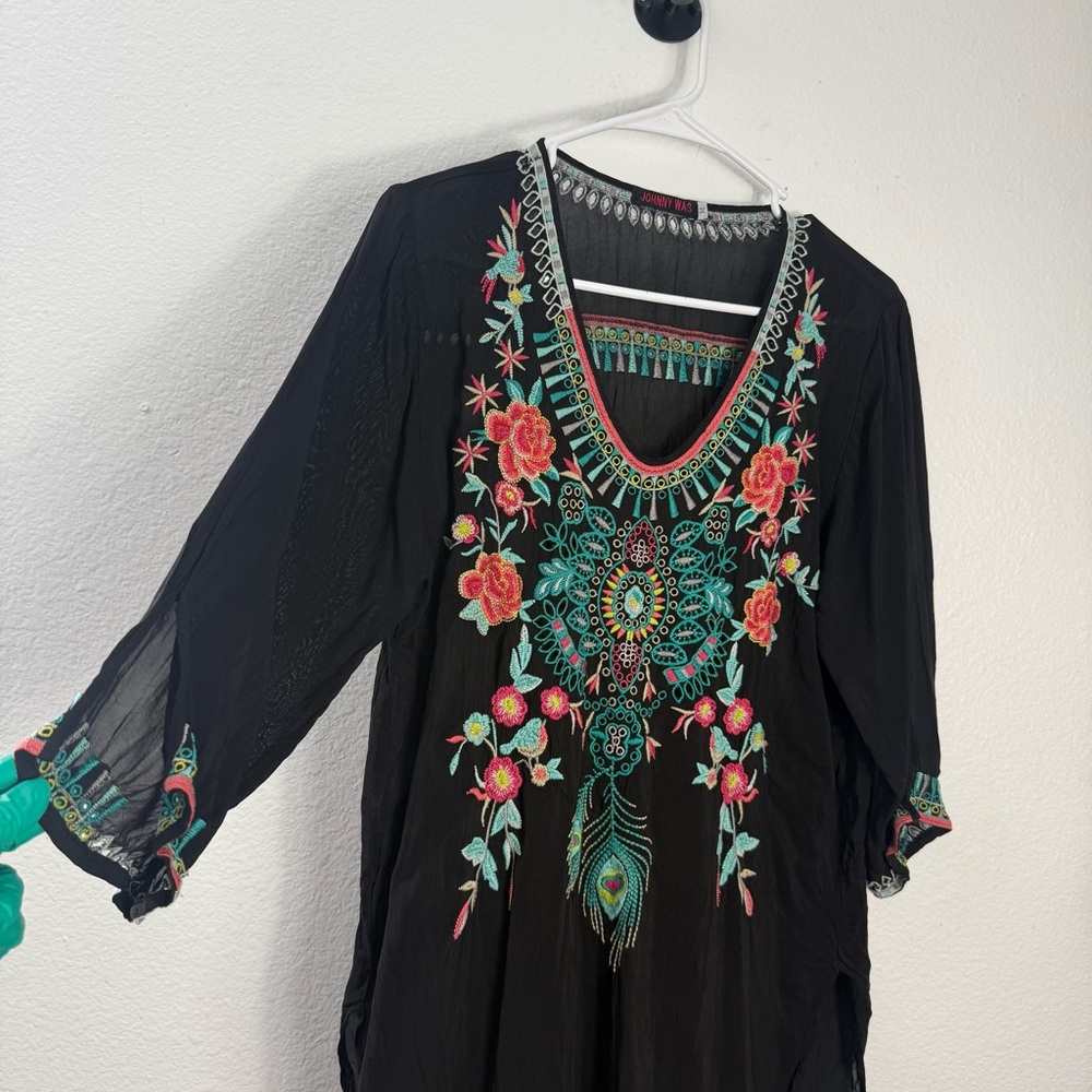 Johnny Was | Zivelly Tunic in Black Medium - Picture 4 of 8